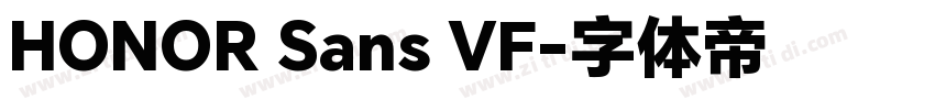 HONOR Sans VF字体转换